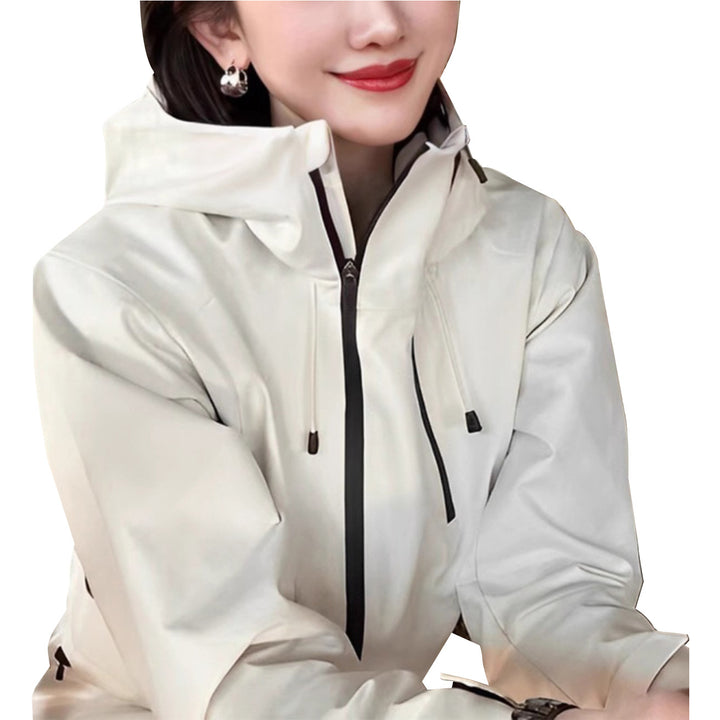 Women's Stylish Transitional Jacket with High Collar Mune Fashion