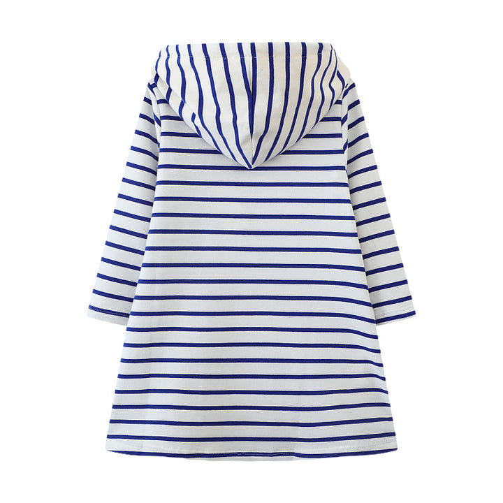 Girls hoodie dress with colorful rainbow motif Mune Fashion