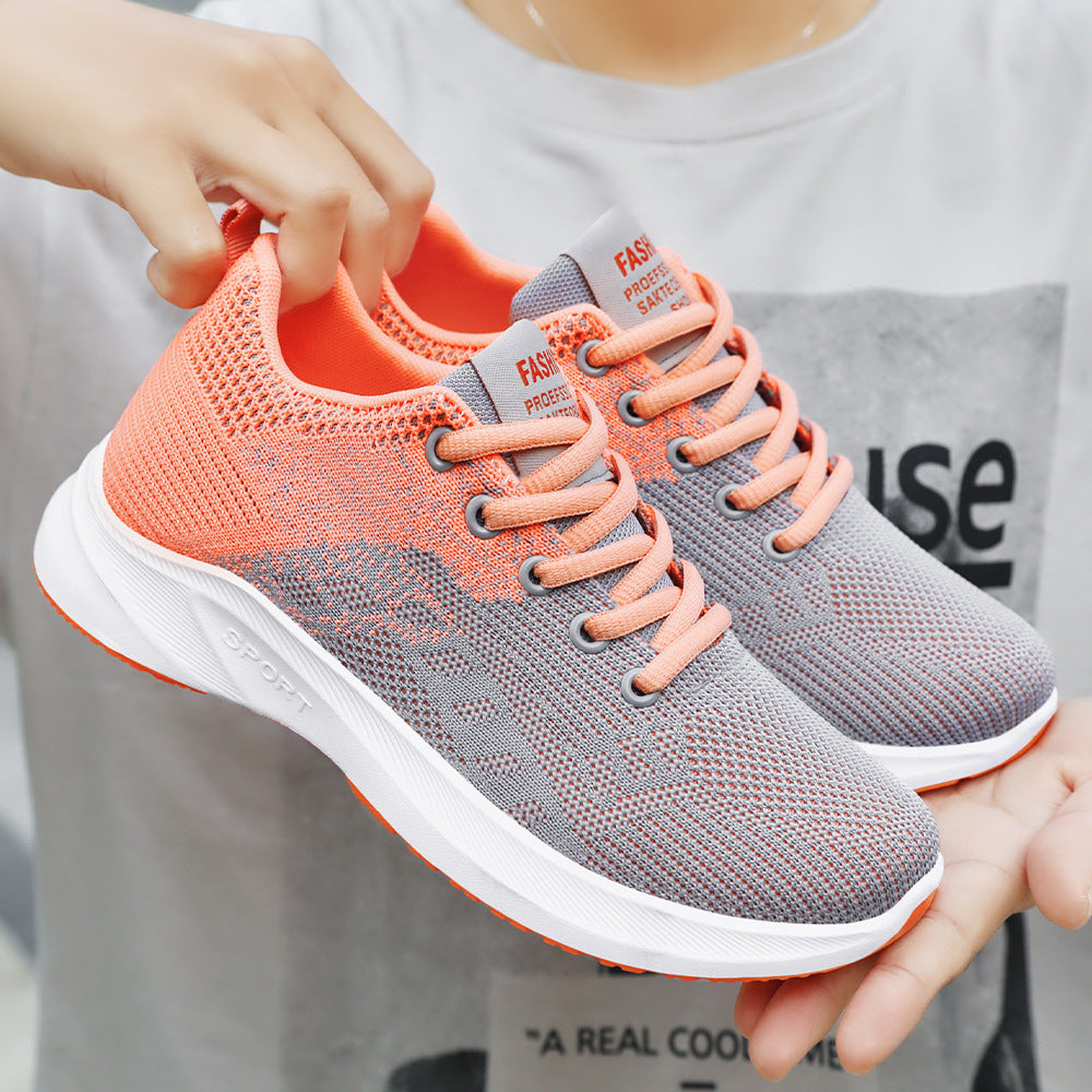Women Breathable Sports Insoles Sneakers with Flexible Upper Material Mune Fashion