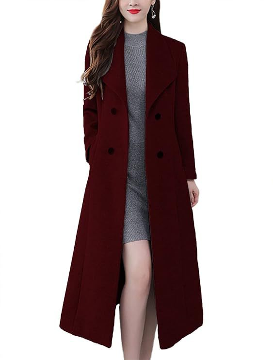 Ladies Long Wool Coat Mune