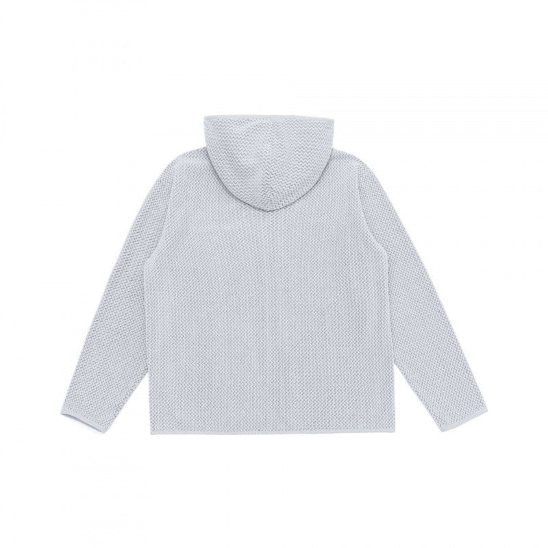 Unisex Hooded Fleece Jacket with Full Zip, Textured Knit and Chest Zip Pocket Mune Fashion