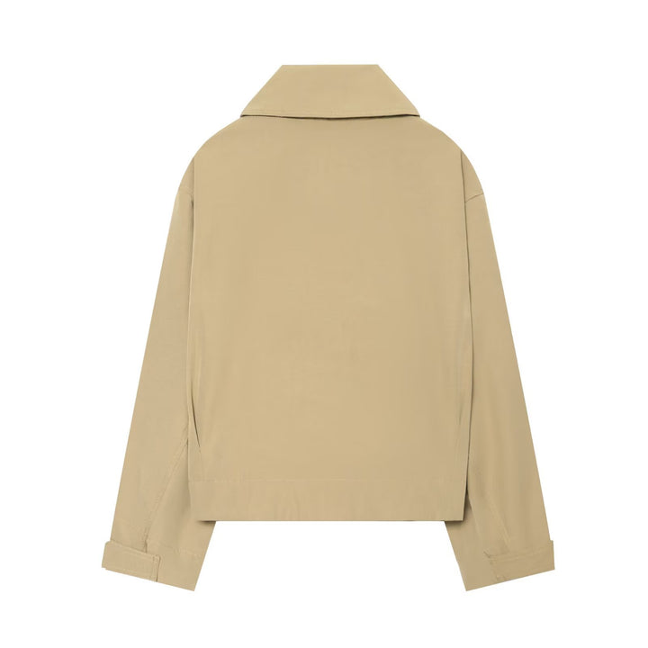 Women's short jacket with oversized collar and adjustable cuffs Mune Fashion
