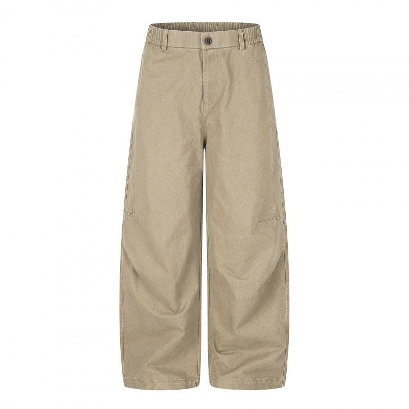 Women's Wide Culotte Pants with High Waist, Elastic Insert, and Utility Seams Mune Fashion
