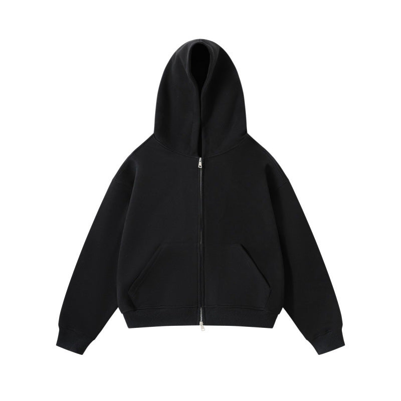 Unisex Oversize Hoodie with full zip and kangaroo pockets made of cotton fleece Mune Fashion