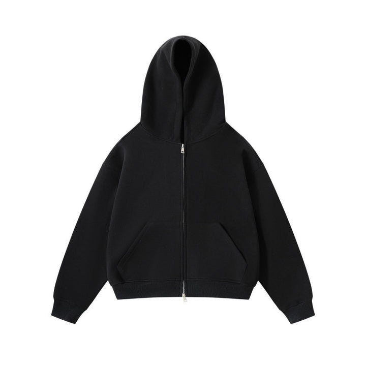 Unisex Oversize Hoodie with full zip and kangaroo pockets made of cotton fleece Mune Fashion