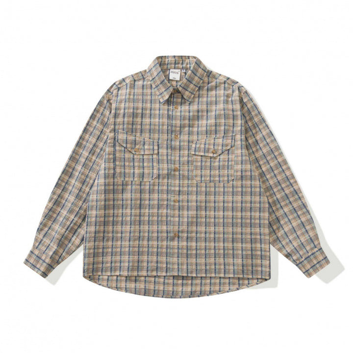 Unisex Boxy Overshirt made of cotton-linen blend with patch chest pockets Mune Fashion