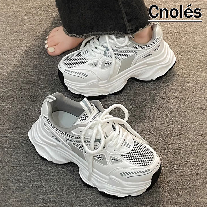 Women's Fashion Chunky Sneakers with Breathable Mesh Upper and Pronounced Profile Mune Fashion