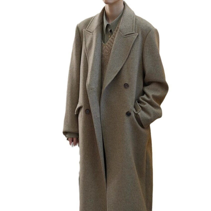 Women's Elegant and Modern Wool Trench Coat Drune
