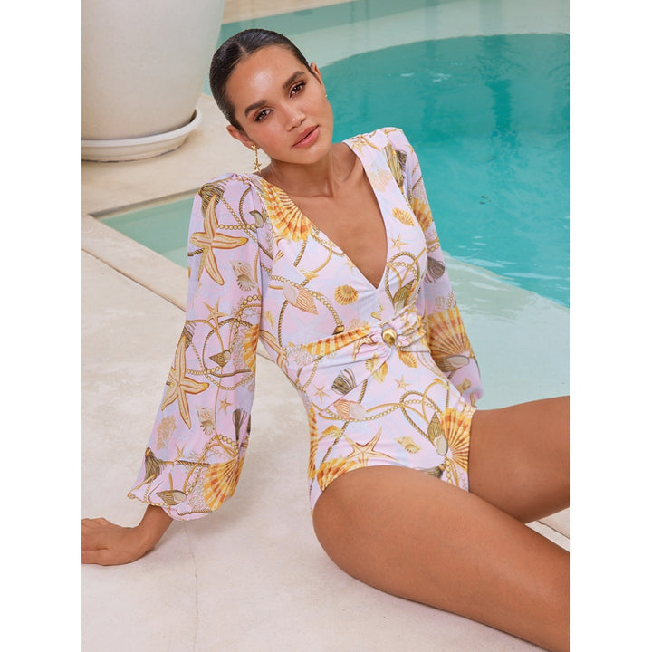 Ladies' Swimsuit and Maxi Skirt Set Mune Fashion
