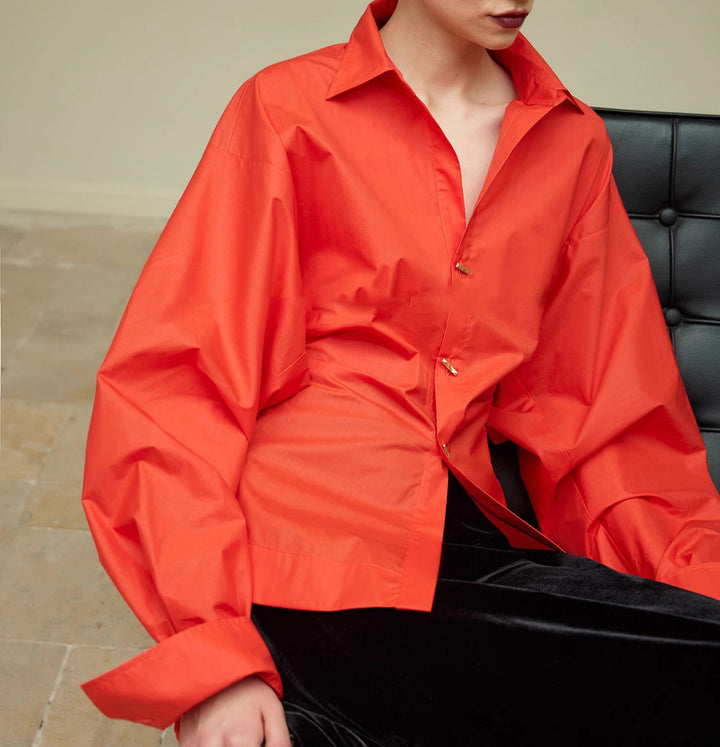 Women Oversized Blouse with Unique Cut Mune Fashion