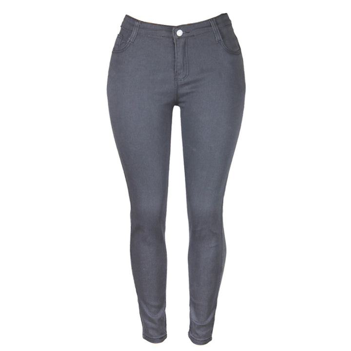 Women high-waisted Sculpt-Skinny jeans with shaping stretch waistband and classic five-pocket cut Mune Fashion