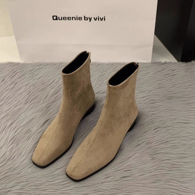 Women Elegant Ankle Boots Mune Fashion