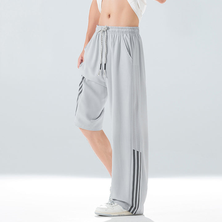 Men's sporty leisure pants with innovative cut
