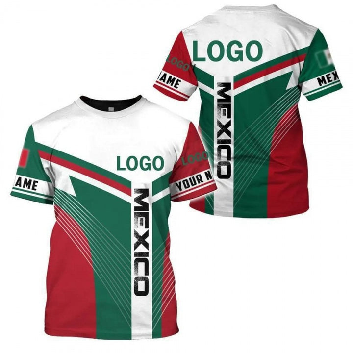 Unisex nan customizable fan jersey with back print, breathable functional fabric and Mexico crest Mune Fashion