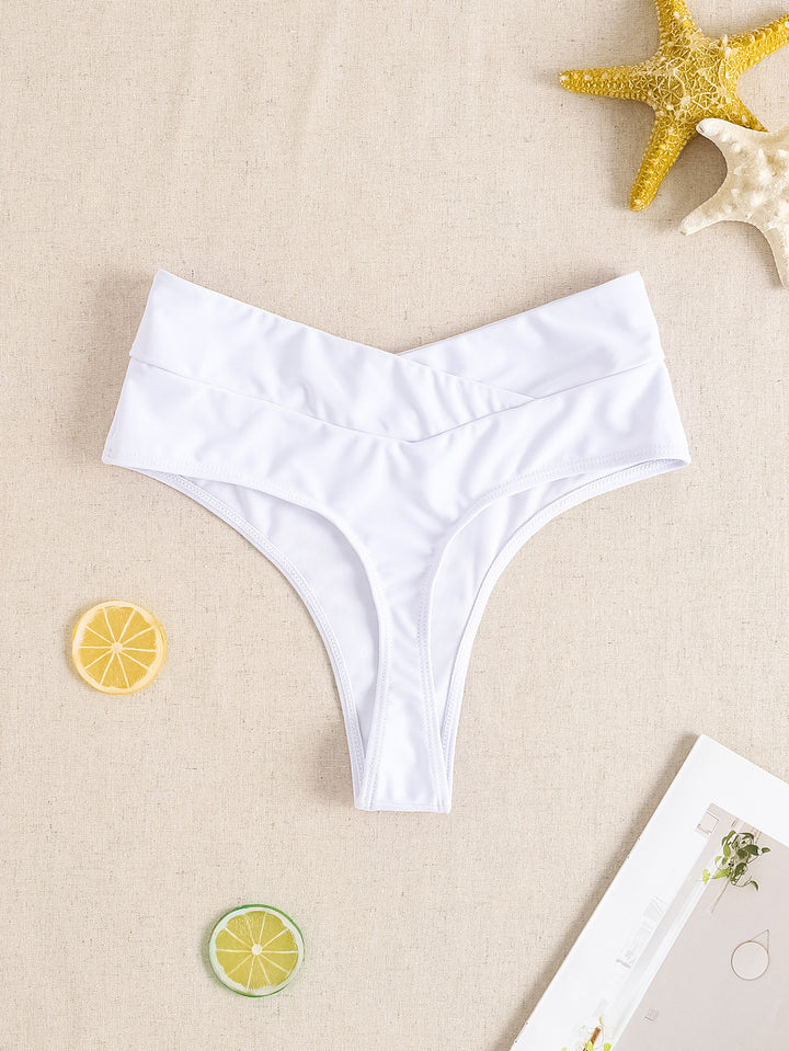 Women's High-Waisted Swim Shorts with Ruching Mune Fashion