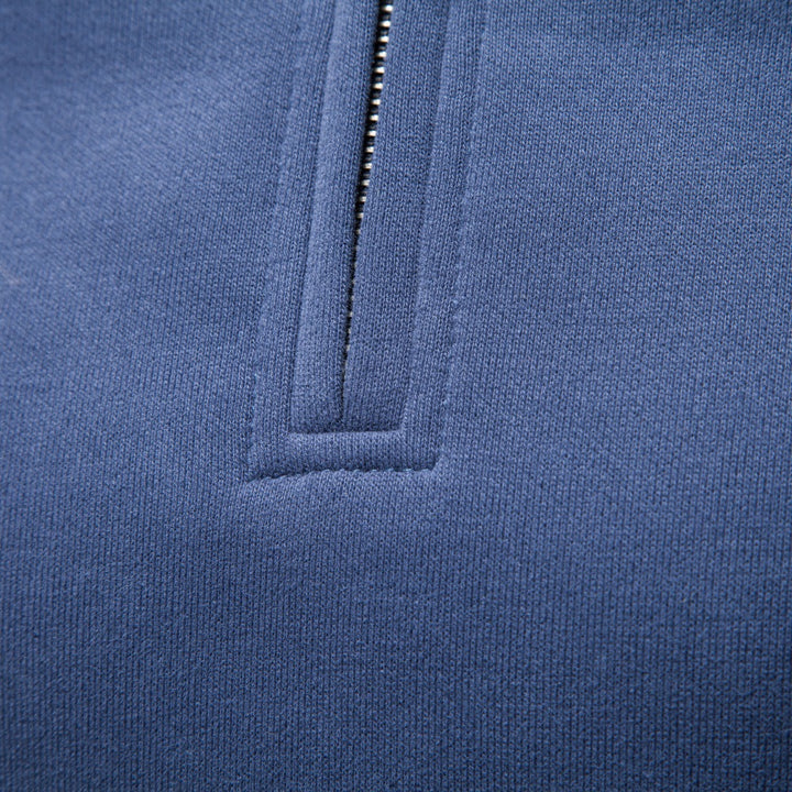 Men's Troyer fleece pullover with stand-up collar and half zipper Mune Fashion