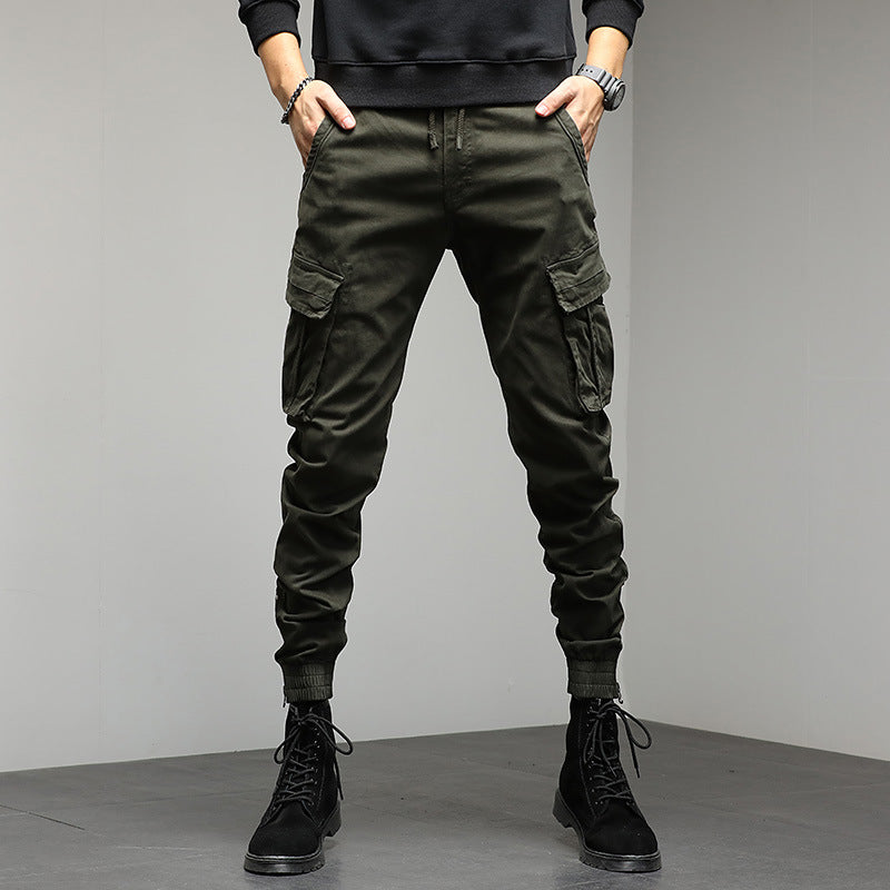 Men's Tapered Utility Cargo Jogger with Drawstring Waistband, Reinforced Knee Areas & Multiple Pockets Mune Fashion