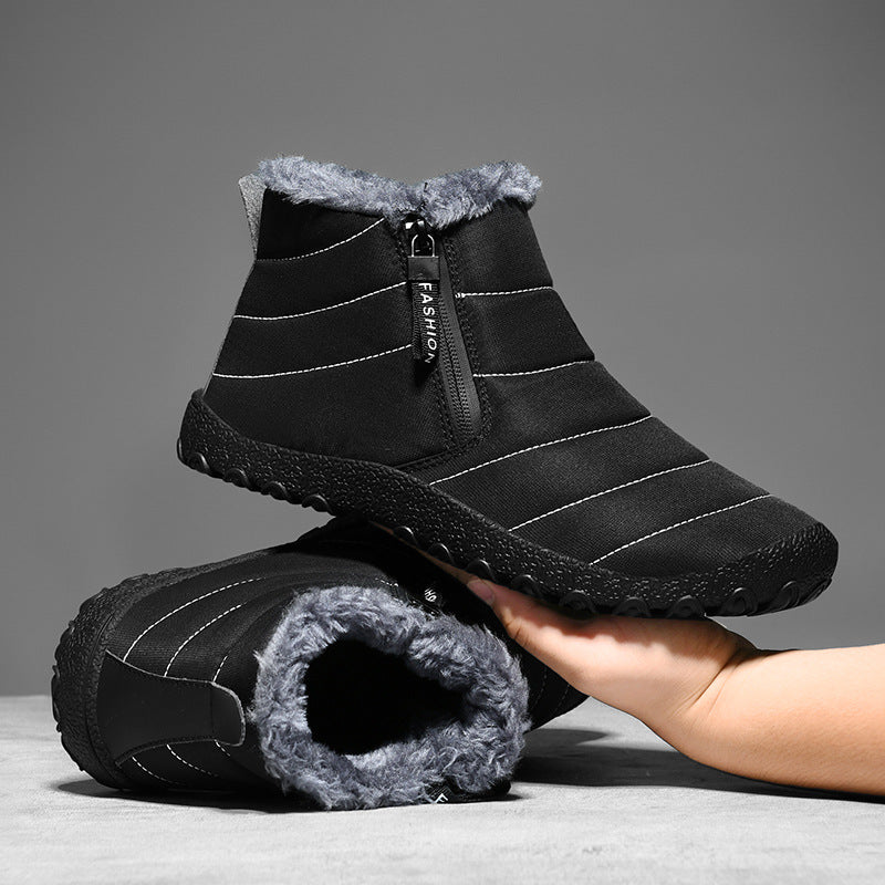 Ladies Padded Winter Short Ankle Boot with Teddy Lining and Zipper Mune Fashion