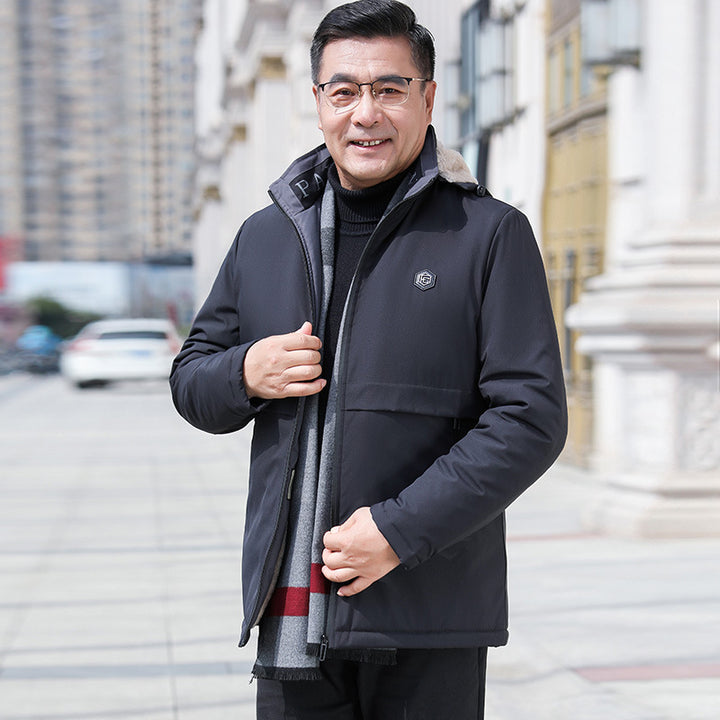Men's sporty transitional jacket with detachable hood Mune Fashion