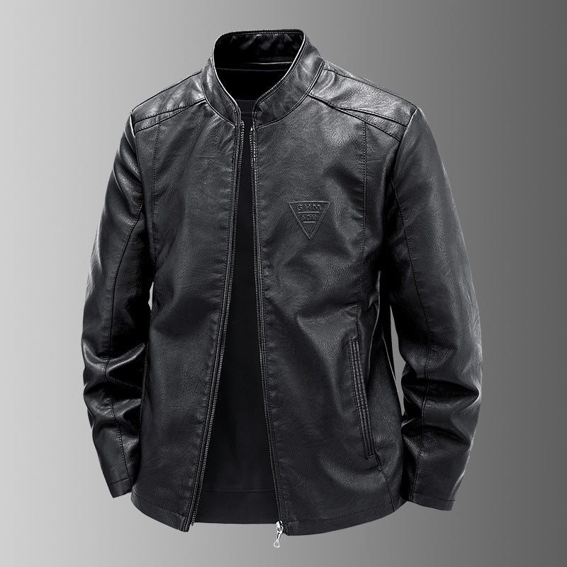Men's High-Quality Faux Leather Jacket Mune Fashion