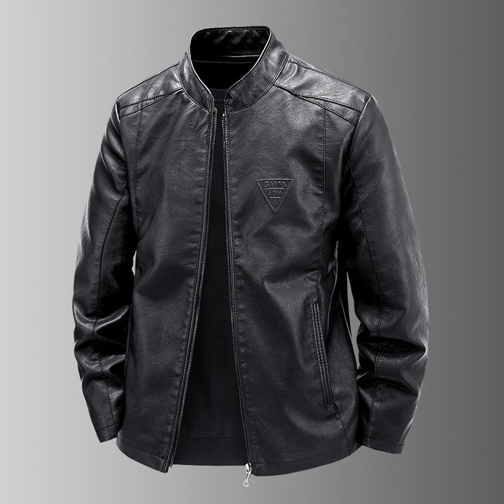 Men's High-Quality Faux Leather Jacket Mune Fashion