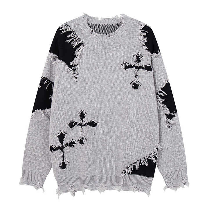Women Fashionable Chunky Knit Sweater with Unique Cable Pattern Mune Fashion