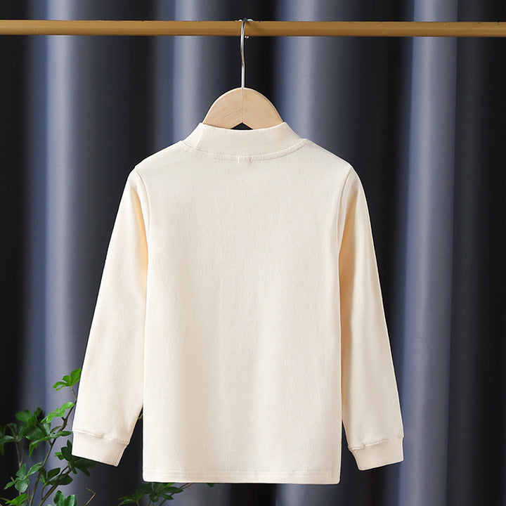 Girl Long Sleeve Shirt with Floral Appliqué Design Mune Fashion