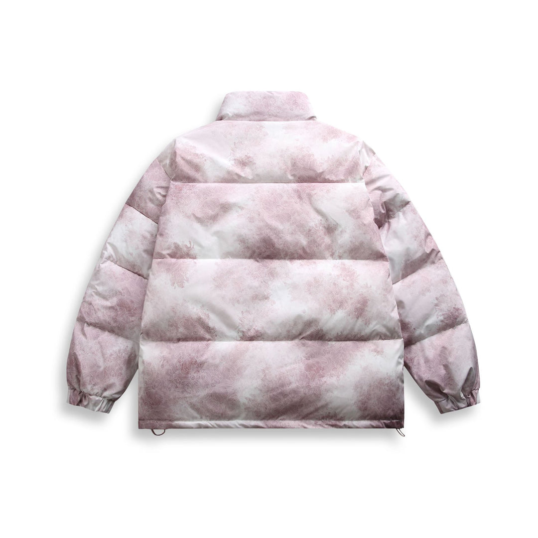 Unisex Short padded blouse jacket in boxy cut with high stand-up collar and diagonal zipper pockets Mune Fashion