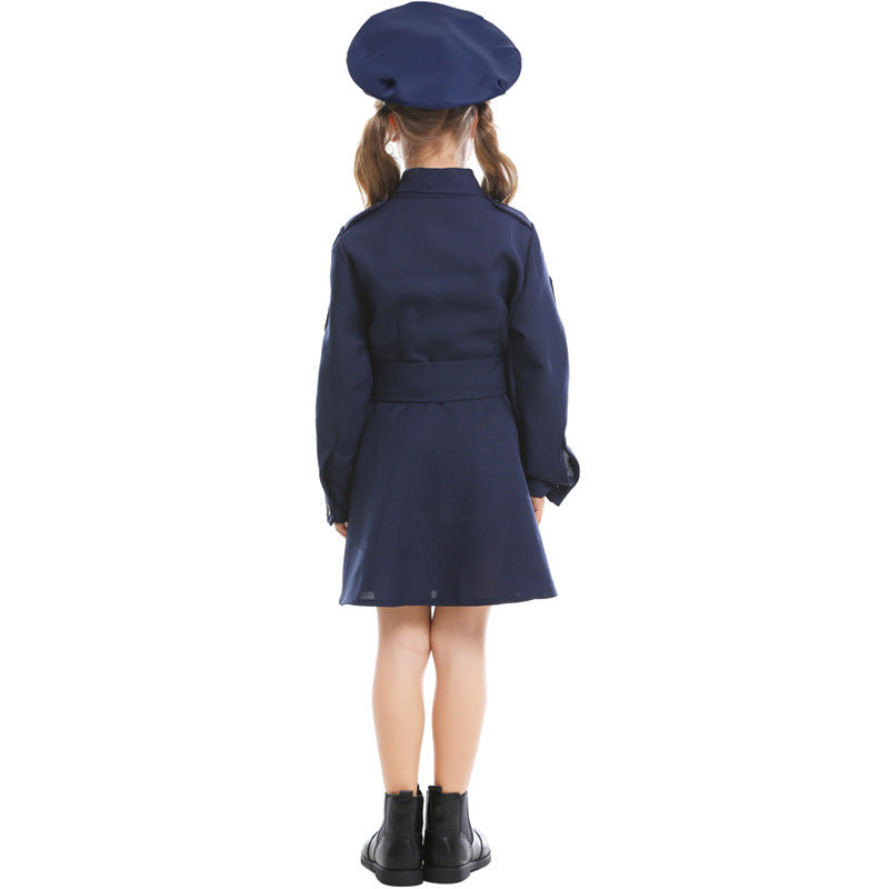 Women's Police Costume with Skirt and Cap Mune Fashion
