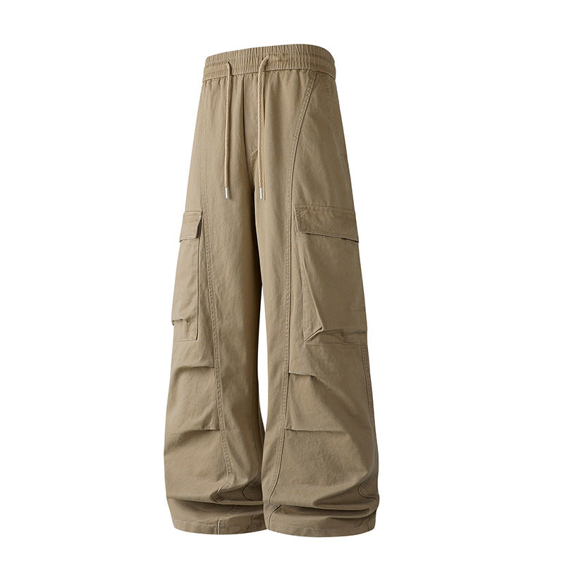 Herren Baggy-Cargo-Hose mit tiefem Schritt, Oversized-Silhouette und aufgesetzten Utility-Taschen Mune Fashion