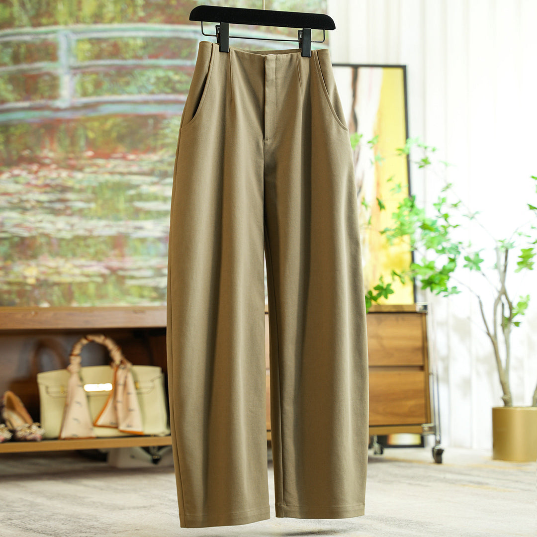 Women's elegant and comfortable high-waisted fabric pants Drune