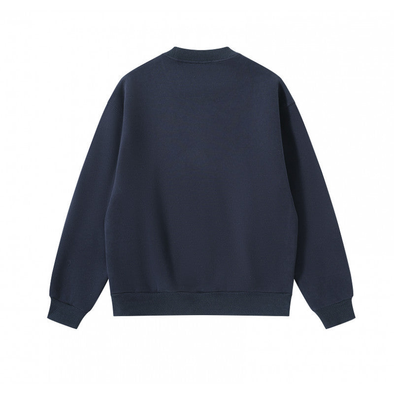 Unisex Oversize Sweatshirt with side snap button plackets, ribbed cuffs and round neck Mune Fashion