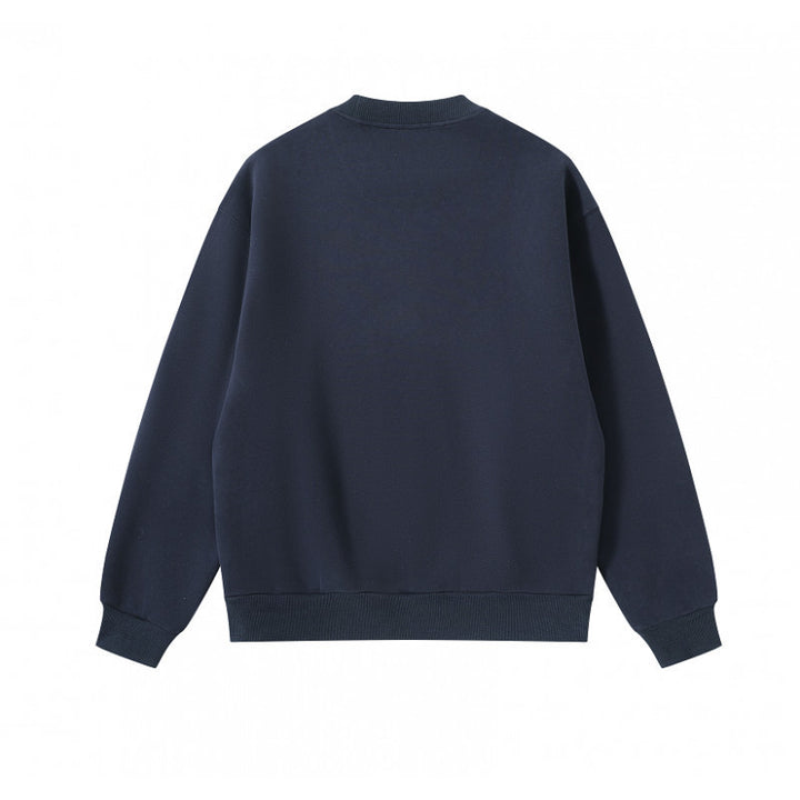 Unisex Oversize Sweatshirt with side snap button plackets, ribbed cuffs and round neck Mune Fashion