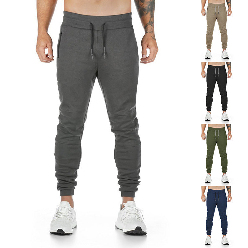 Men's narrow cut sport jogging pants with ergonomic knee inserts, comfort waistband, and drawstring Mune Fashion