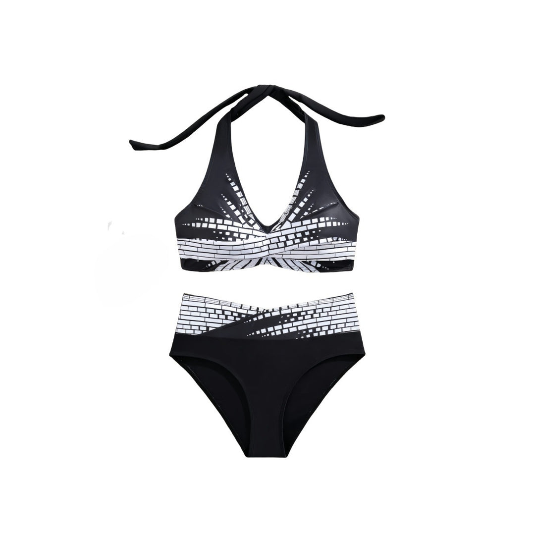 Ladies Bikini Set with exquisite check pattern Mune Fashion