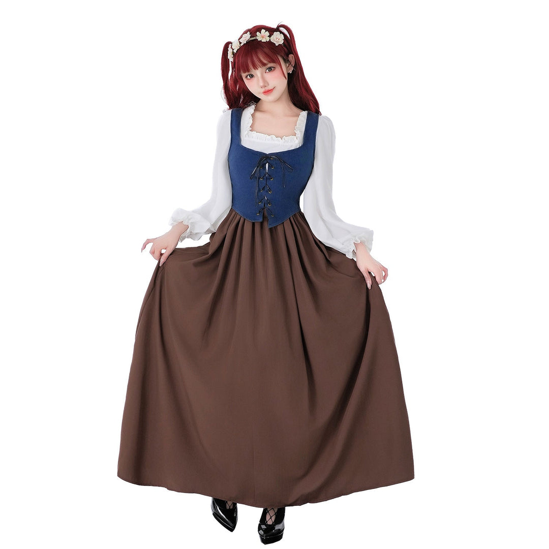 Women’s historical dirndl dress with stylish corset and flowing skirt Mune Fashion
