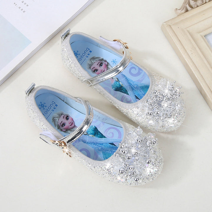 Girls Ballerina Shoes with Sparkling Bead Applications Mune Fashion