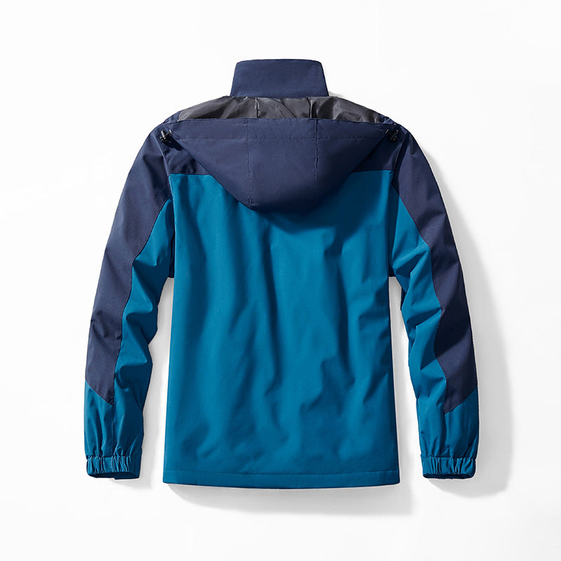 Men's Three-in-One Outdoor Softshell Jacket with Removable Fleece Inner Jacket and Hood Mune Fashion