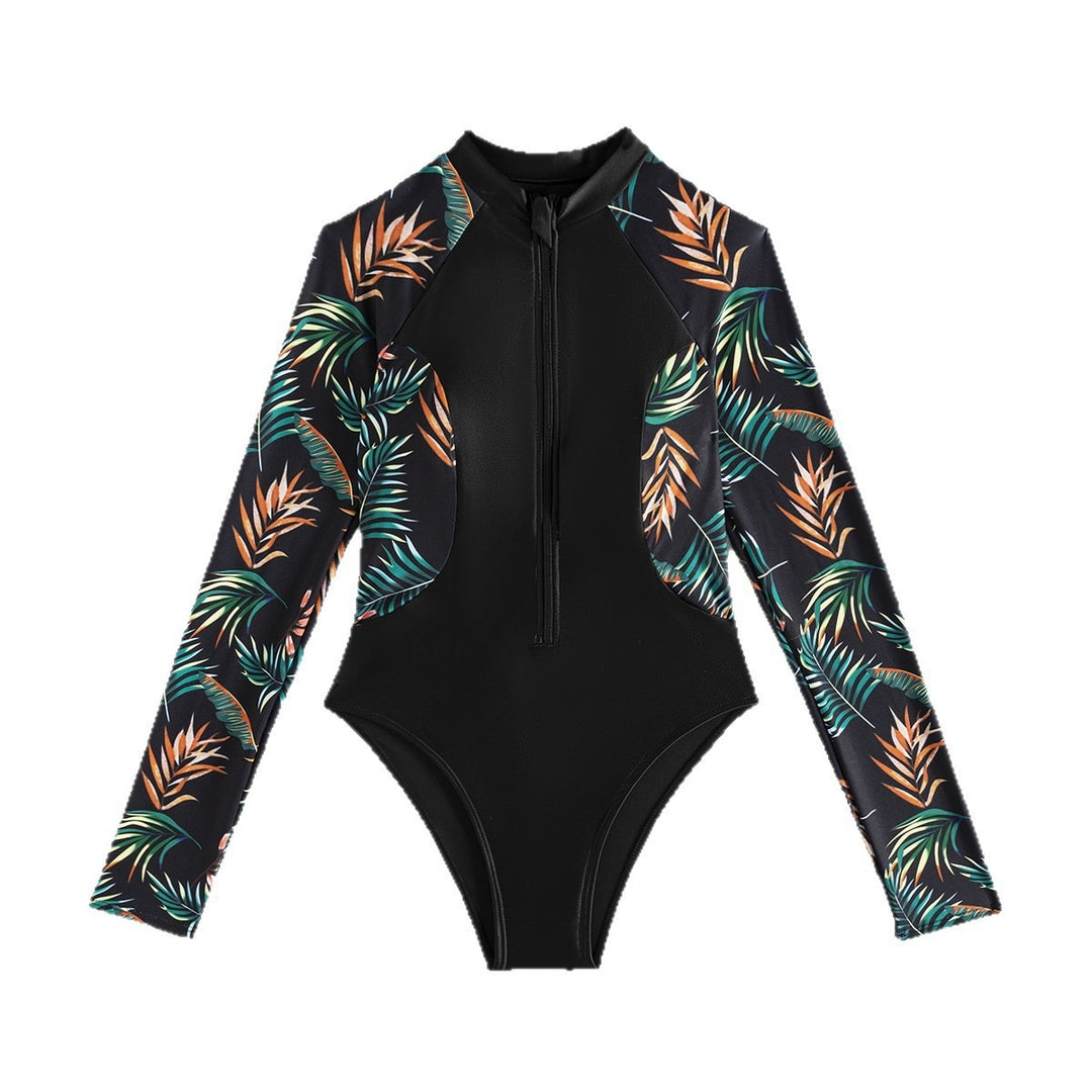 Women's Long Sleeve Neoprene Swimsuit Mune Fashion