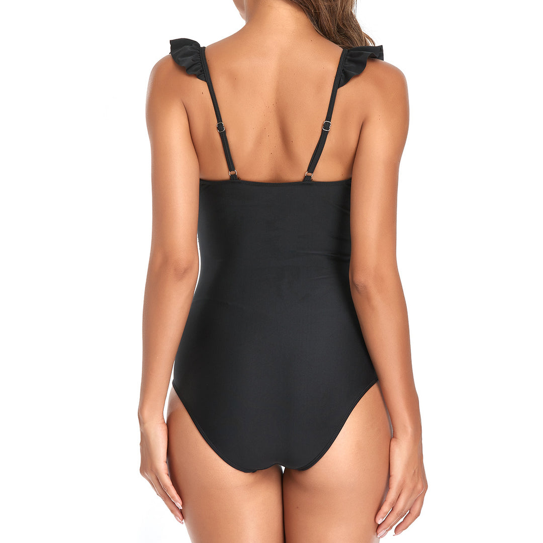 Women One-Piece Swimsuit with Playful Ruffle Design Mune Fashion