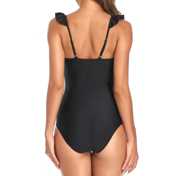 Women One-Piece Swimsuit with Playful Ruffle Design Mune Fashion