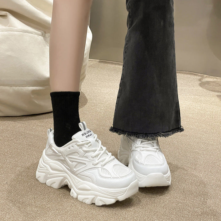 Women's Sporty Chunky Sneakers with Breathable Mesh Upper Mune Fashion