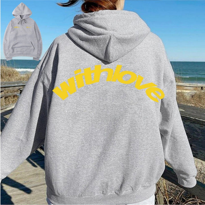 Unisex oversized hoodie with large back print, kangaroo pocket and ribbed cuffs Mune Fashion