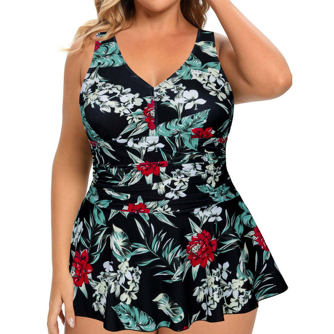 Women's swimsuit with fashionable skirt design Mune Fashion