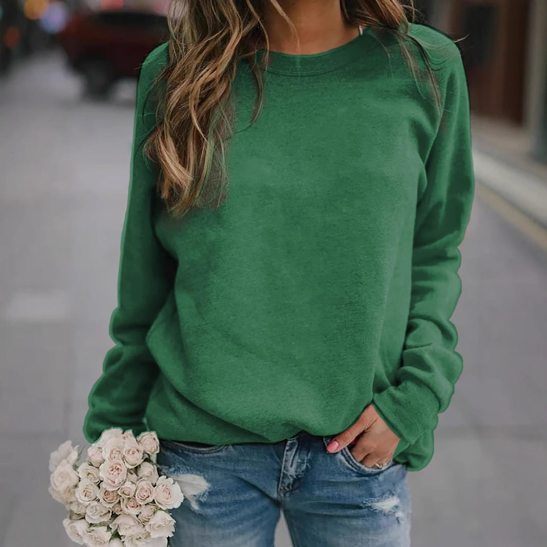Women's Casual Oversized Sweatshirt with Crew Neck and Raglan Sleeves Mune Fashion