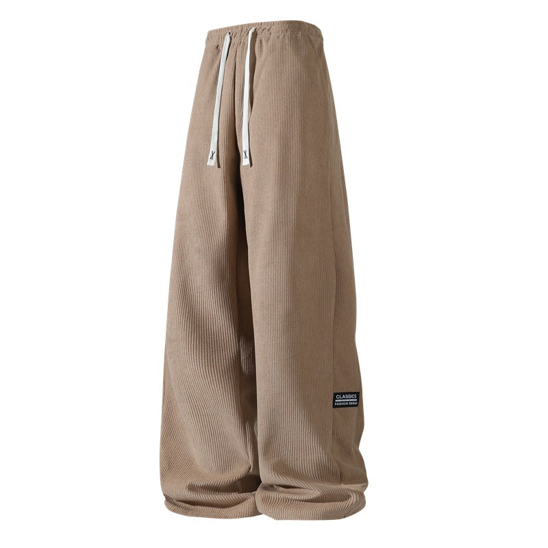 Women's Padded Corduroy Jogging Pants with Teddy Lining, Drawstring Waist & Side Pockets Mune Fashion