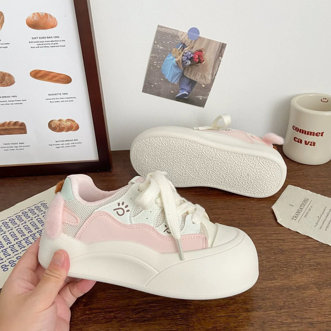 Women's Trendy Sneakers with Cute Decorations and Comfortable Cushioning Mune Fashion