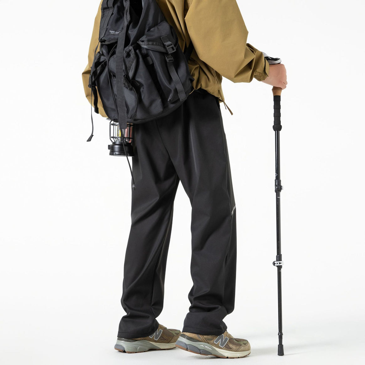 Herren Atmungsaktive Softshell-Cargo-Hose mit Tunnelzugbund, Zipper-Seitentasche und geradem Schnitt Mune Fashion