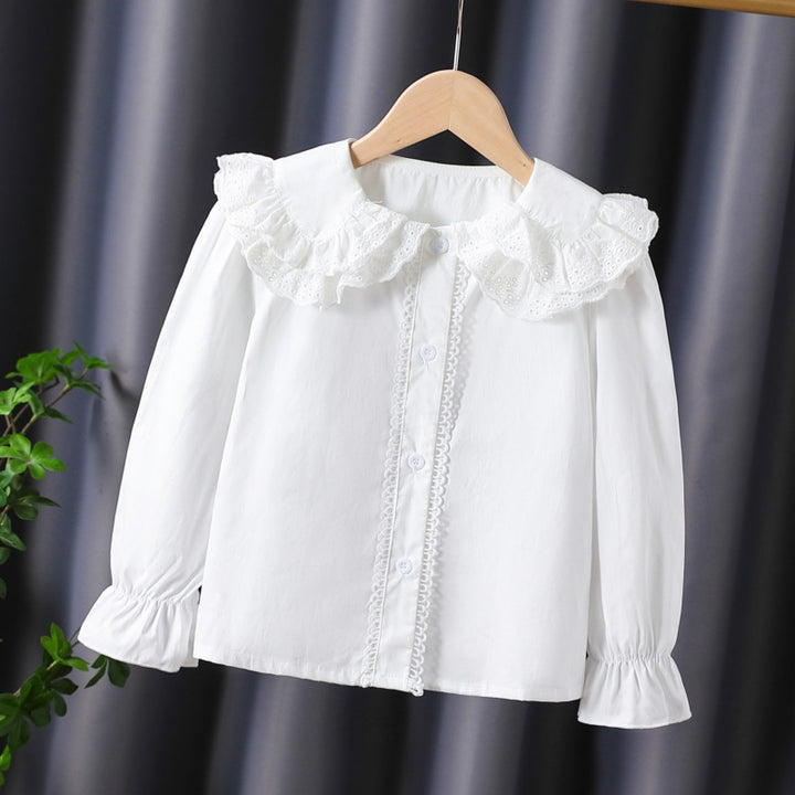 Women's blouse with ruffle details and romantic puff sleeves Mune Fashion