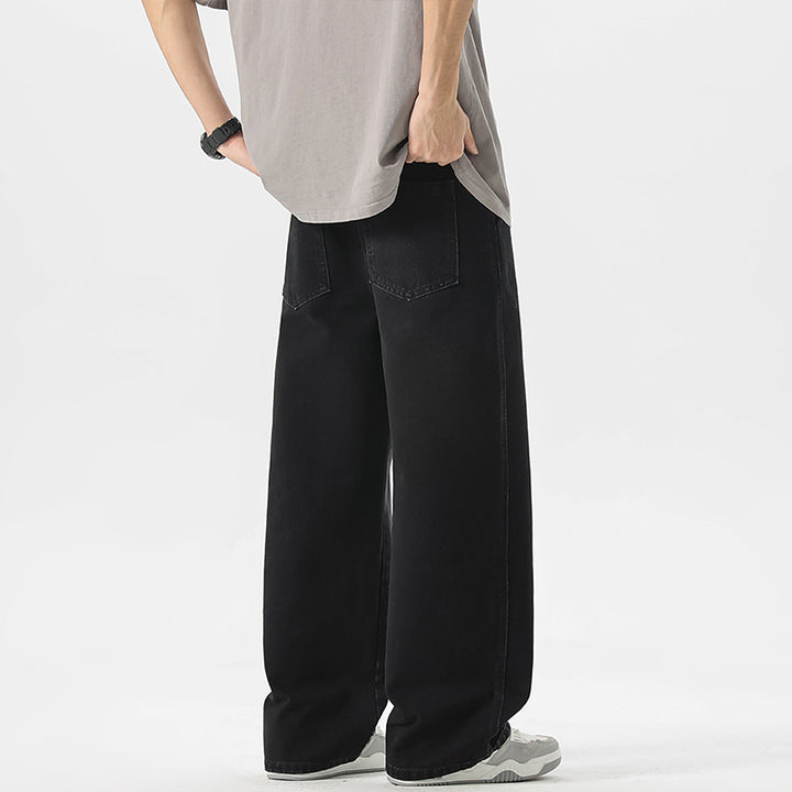 Men's Oversize Denim Baggy Pants with Drawstring and Stonewashed Cotton Mix Mune Fashion